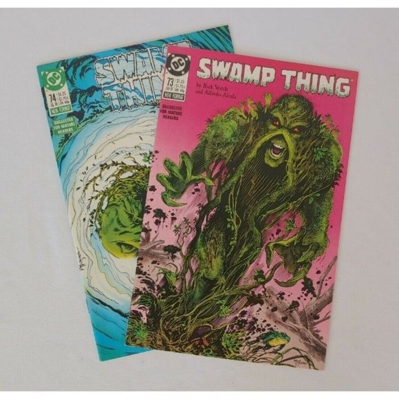 DC Comics Swamp Thing Issues #73 and #74 1988 New Format By Rick Veitch - Picture 3 of 10